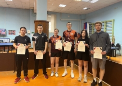 Команда ВятГУ — победитель Спартакиады вузов Кировской области по настольному теннису