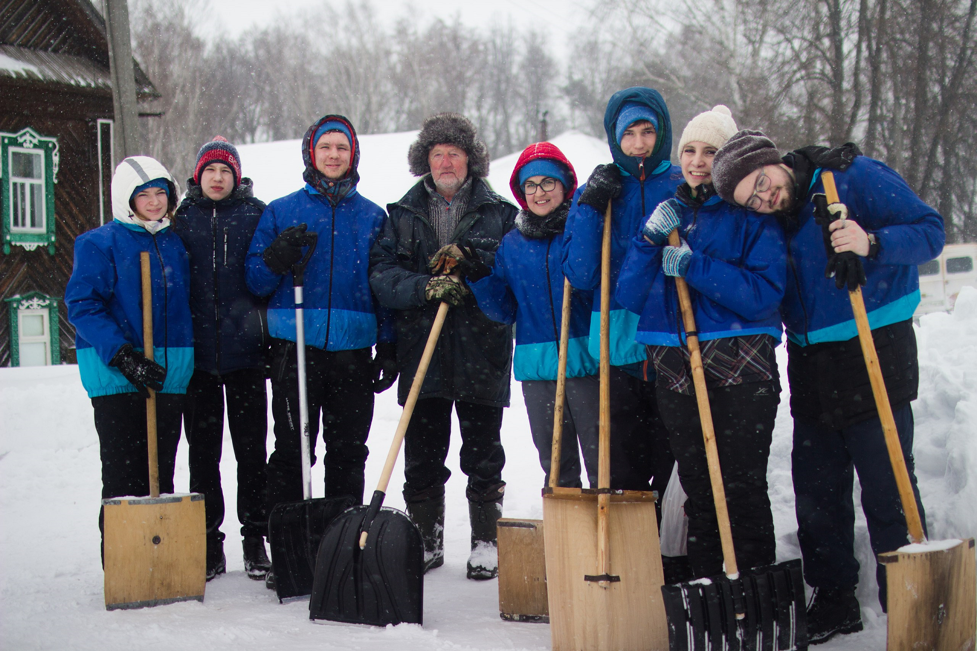 Студенты ВятГУ побывали в нескольких районах области в рамках проекта «Снежный десант»
